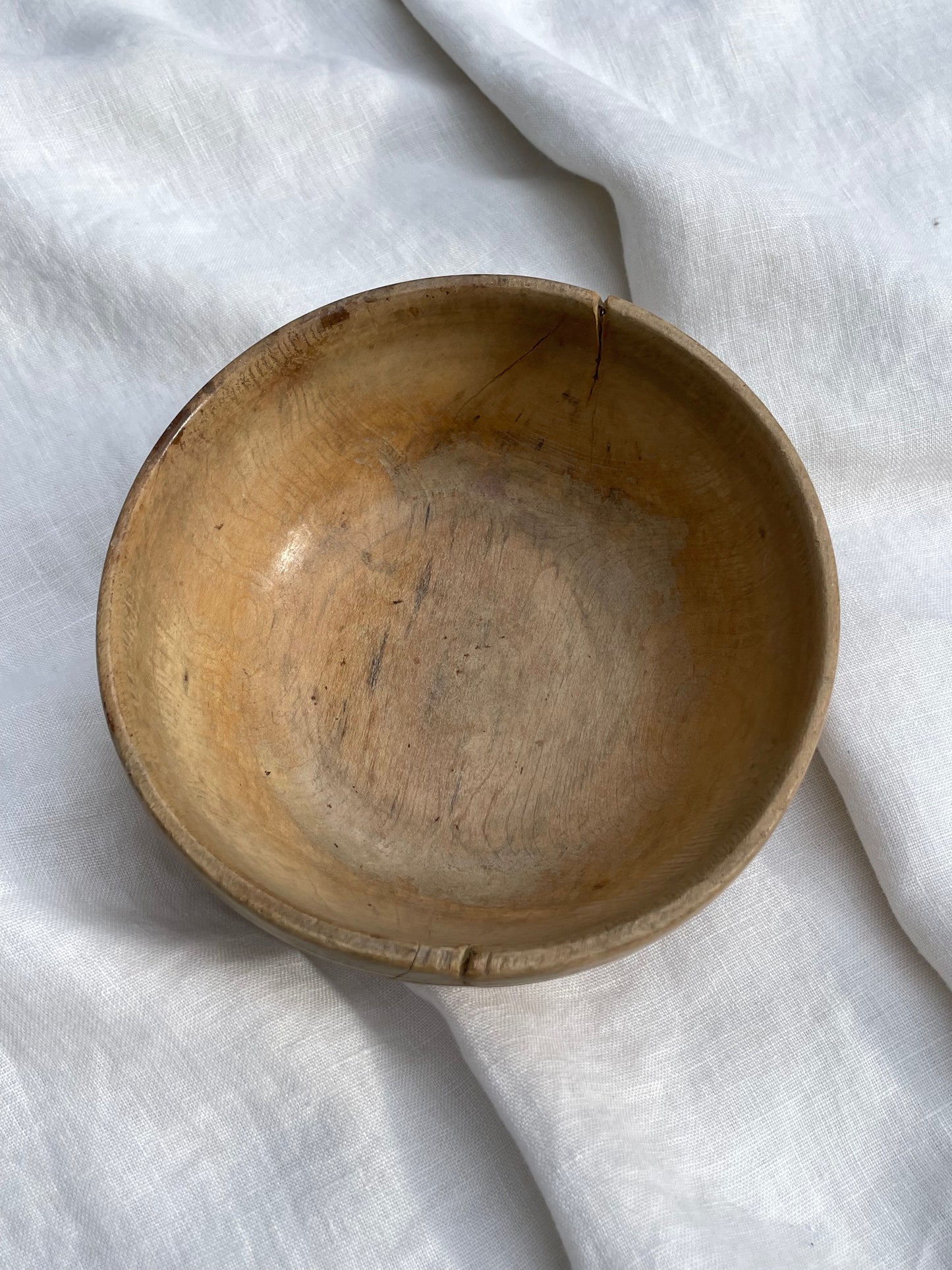French Vintage Wooden Bowl