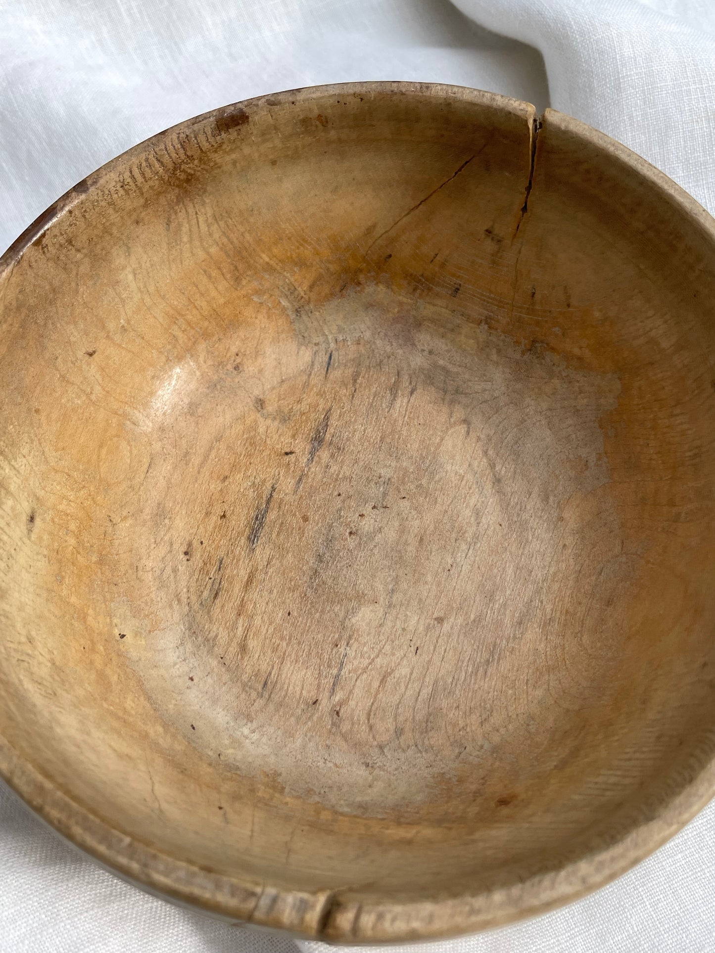 French Vintage Wooden Bowl