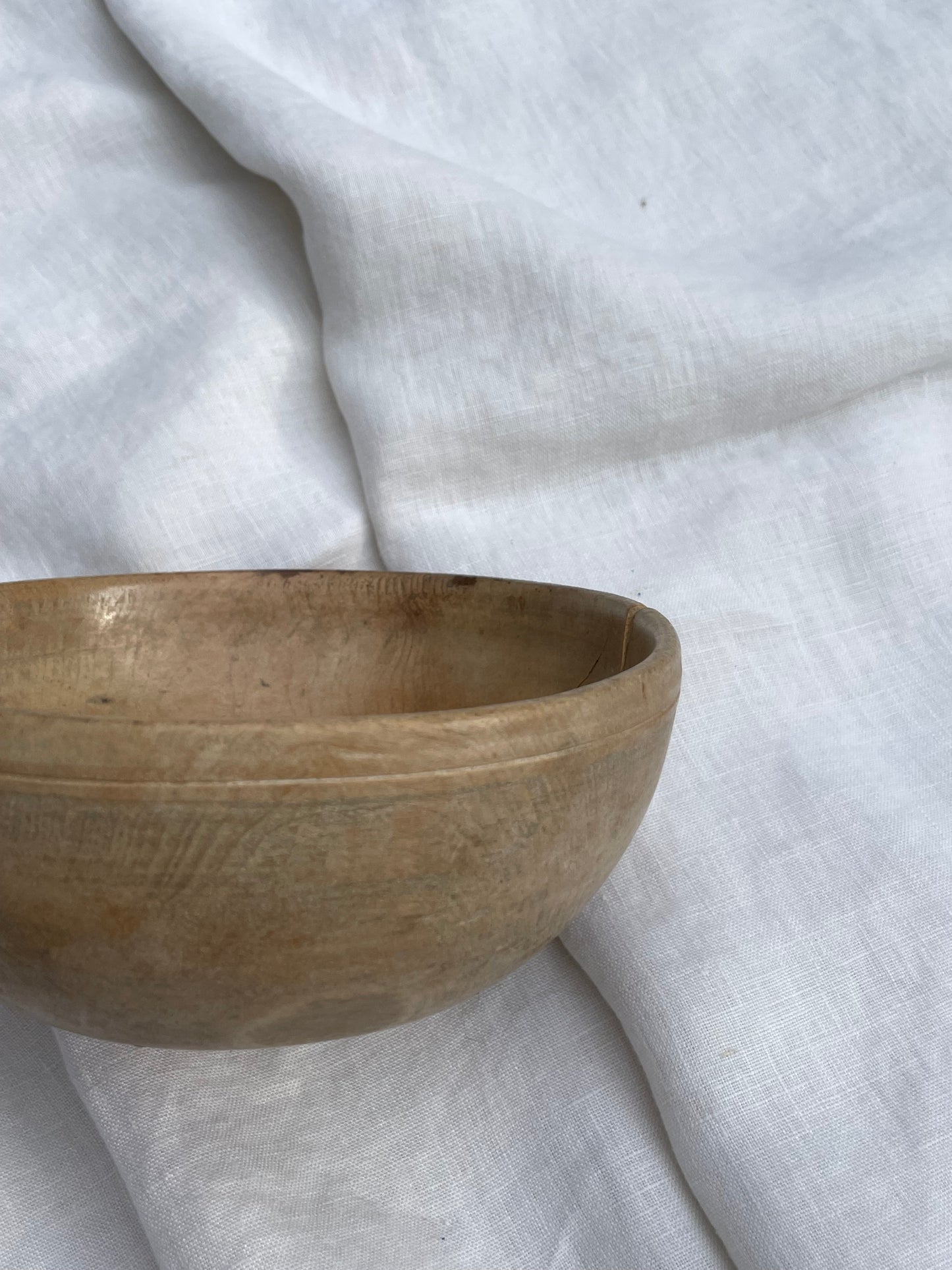 French Vintage Wooden Bowl