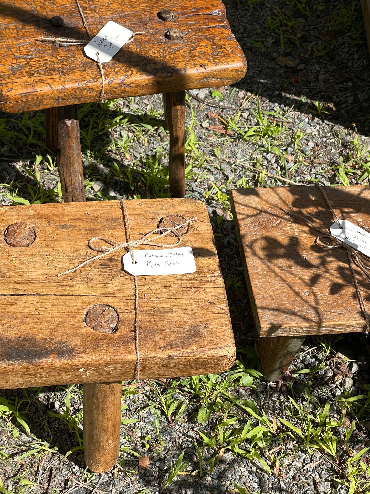 Ontario Antique 3-leg Milk Stool