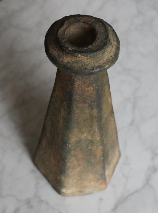 Primitive Tall Candleholder